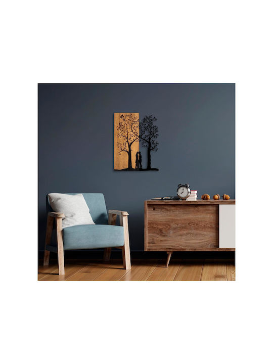 Asir Group 3D Mixed Art Love Μαύρο από Ξύλο 58x45cm