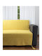 Silk Fashion 055 Armchair Throw Chenille 180x180cm Yellow
