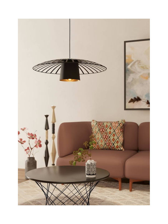 Eglo Pendant Light Black with Socket E27