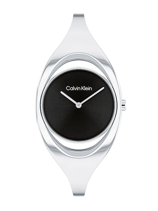 Calvin Klein Γυναικείο Ρολόι 32mm Μπαταρίας με Ασημί Μεταλλικό Μπρασελέ