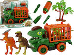 Dinosaur Truck Transporter Car Pull Back for 3++ Years