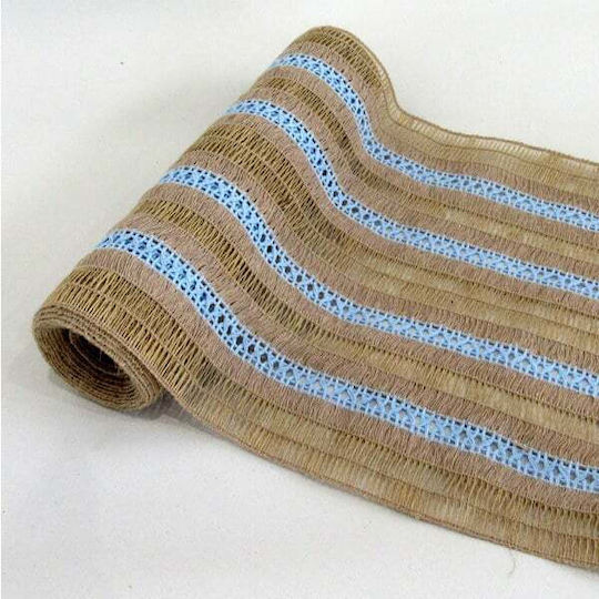 Dekorationsstoff Sackleinen 28x500cm Blue - Blue - Blue