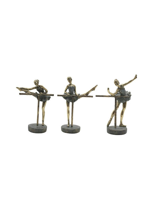 Home Esprit Set Figuri Decorative din Polirășină 14x8x20cm 3buc