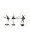 Home Esprit Set of Decorative Figures Polyresin 14x8x20cm 3pcs