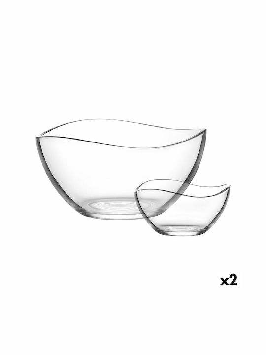 Gurallar Glas Salad Bowl Transparent 7Stück