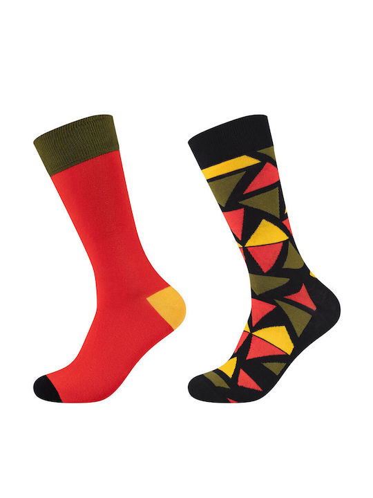 Fun Socks Κάλτσες Κόκκινες 2Pack