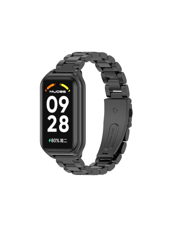 Mijobs Λουράκι Ανοξείδωτο Ατσάλι Γκρι (Xiaomi Smart Band 8 Active / Redmi Band 2)
