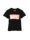 Kinder T-Shirt Kurzärmelig Schwarz