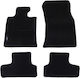 Autopataki Set of Front and Rear Mats 4pcs for Mini Cooper 2006-2013 Black