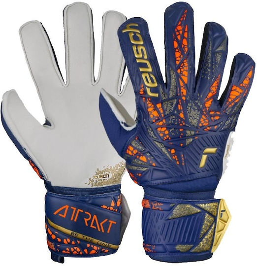 Reusch Attrakt Grip Jnr Голмански ръкавици Детски Син