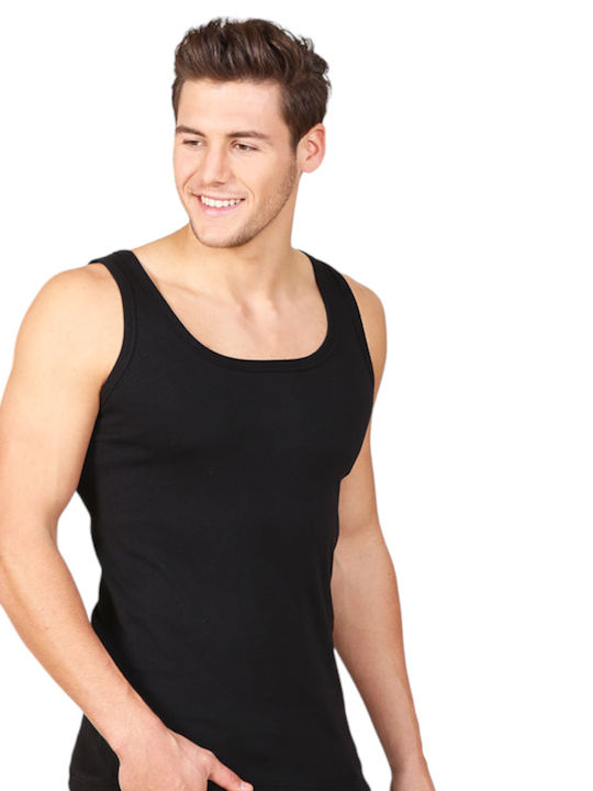 Berrak Men's Undershirt Sleeveless BLACK