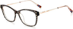 Missoni Damen Acetat Brillengestell Schwarz MIS...