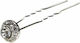 Ro-Ro Accessories Dekoratives Haarnadel Silber mit Strass