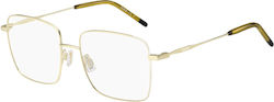 Boss Damen Metallisches Brillengestell Gold HG-...