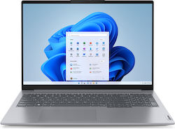 Lenovo ThinkBook 16 G6 IRL 16" IPS (i7-13700H/16GB/512GB SSD Second HDD 16GB SSD/W11 Pro) Arctic Grey (International English Keyboard)