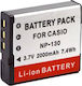 Bach & Boss Kamera Batterie 43866 Lithium-Ionen (Li-Ion) Kompatibel mit Casio