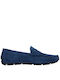 Καλογήρου Men's Suede Loafers Blue