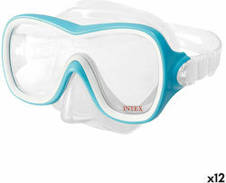 Intex Μάσκα Θαλάσσης με Αναπνευστήρα Rider σε Μπλε χρώμα