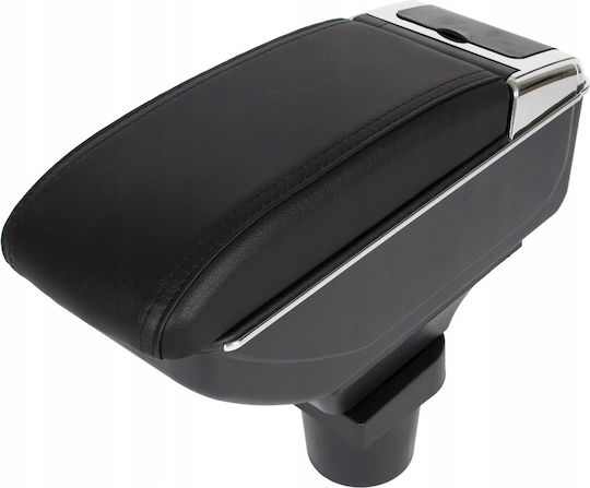 Me Premium Car Leather Armrest for Toyota Yaris 2 2006-2012 Gray