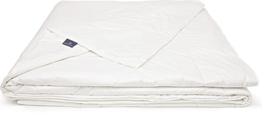 Valeria Home Set De Husă De Pătură Simplu Mătase 140x200cm Bej 300 GSM