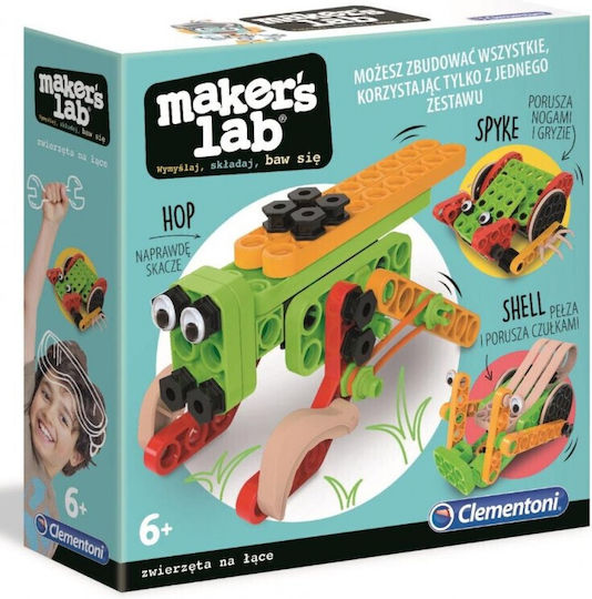Clementoni Plastic Construction Toy Maker's Lab - Owady for Children 6+ years old+ Years