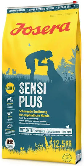 Josera Sensi Plus 12.5kg Dry Food Gluten-Free for Adult Dogs with Meat, Duck, Rice, Poultry, Salmon and Tuna