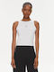 Calvin Klein Women's Athletic Blouse Sleeveless White