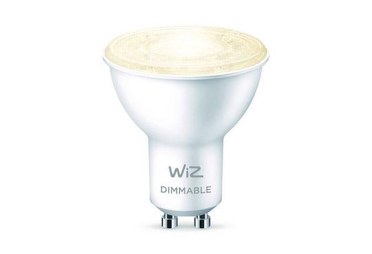 WiZ Смарт крушка LED 4.9W за фасунга GU10 и форма PAR16 топло бяло 345лм Димируем