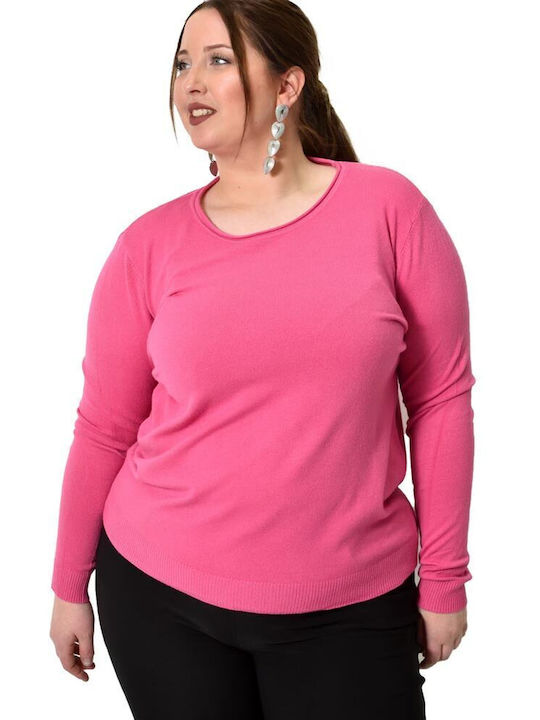 Potre Femei Cu mânecă lungă Pulover Roz