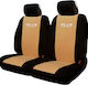 Car Cover Set 2pcs Towel Black