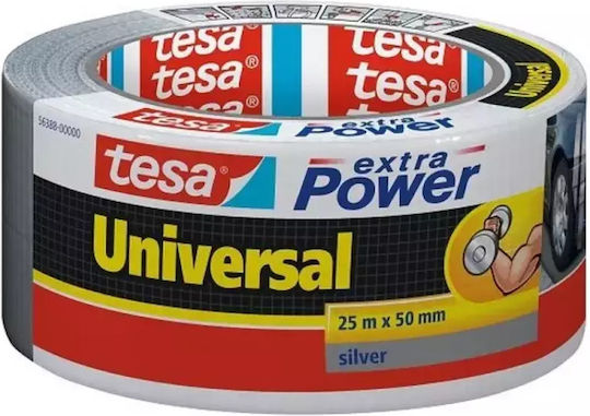 Tesa Extra Power Universal Self-Adhesive Fabric Tape Gray 50mmx25m 1pcs