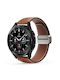 Armband Leder Braun (Samsung Galaxy Watch, Huawei Watch, Honor Watch)