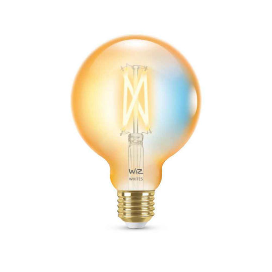 WiZ Smart Λάμπα LED για Ντουί E27 και Σχήμα G95 Ρυθμιζόμενο Λευκό