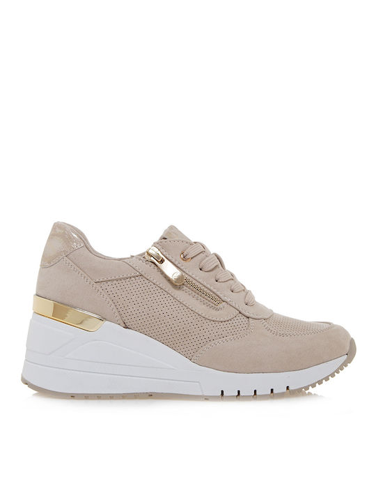 Marco Tozzi Damen Sneakers Beige