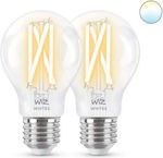 WiZ Smart Λάμπες LED 60W για Ντουί E27 και Σχήμα A60 2τμχ