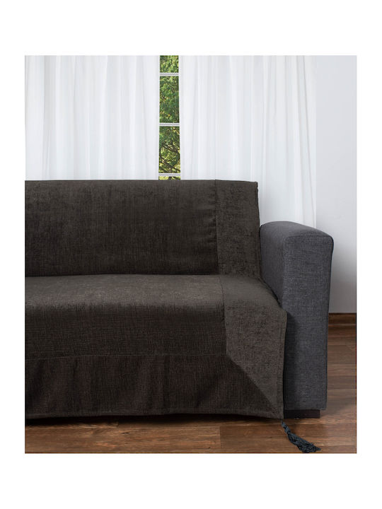 Silk Fashion Σετ Ριχτάρια 3τμχ Chenille Λαδί