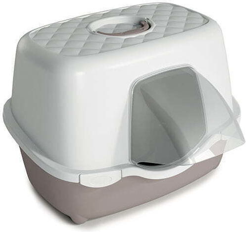 Stefanplast Tres Chic Outdoor Cat Toilet Closed Beige L56 x W54.5 x H39cm
