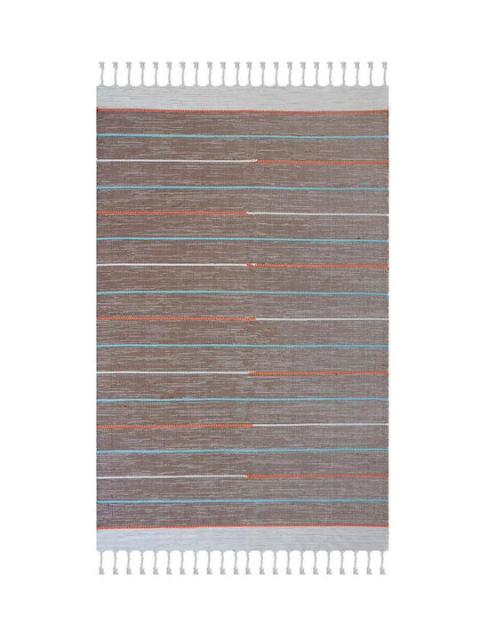 Ribella Handmade Rug Rectangular Brown