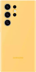 Samsung Umschlag Rückseite Silikon Gelb (Galaxy S24 Ultra)