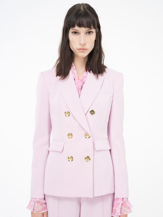 Pinko Blazer pentru femei Sacou Roz