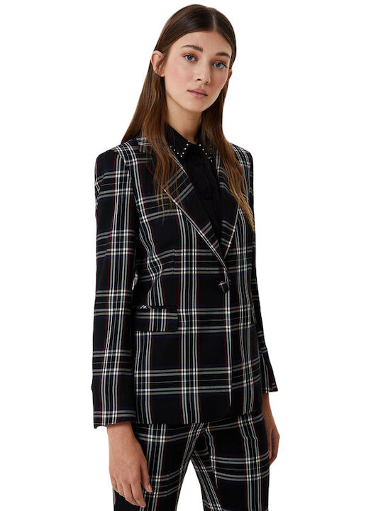 Liu Jo Blazer pentru femei Sacou Plaid