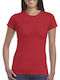 Gildan Women's Short Sleeve Promotional T-Shirt Red 64000L