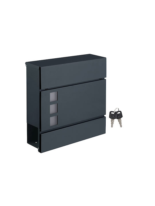 Songmics Outdoor Mailbox Metallic in Gray Color...