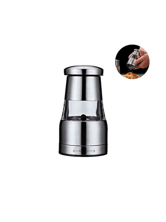 Χειροκίνητος Μύλος Πιπεριού Inox σε Ασημί Χρώμα 11.5cm