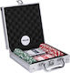 Set Set 100 Poker Chips in Suitcase