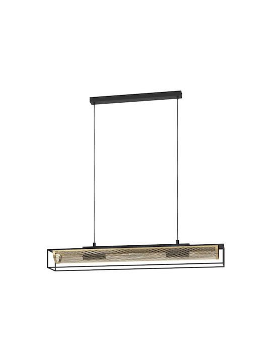 Eglo Pendant Chandelier for 4 Bulbs E27 Black