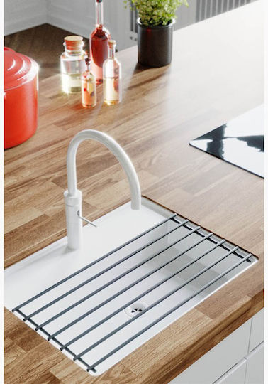 Tekno-Tel Grătar Pentru Chiuvetă Metalic Negru 50x25x2cm