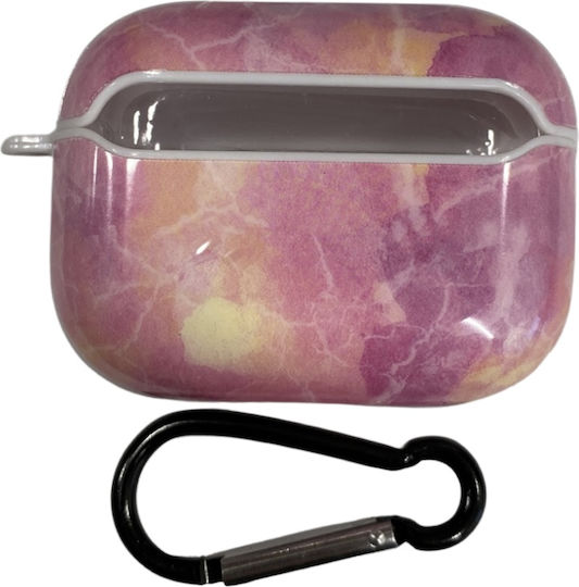 Coolyer Hülle Kunststoff mit Haken Galaxy Pink für Apple AirPods Pro