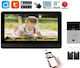 Joytimer Wireless Video Intercom Set Wi-Fi Black
