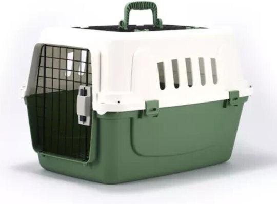 Vesta Turquoise Dog Transport Cage 58.5x41x38cm